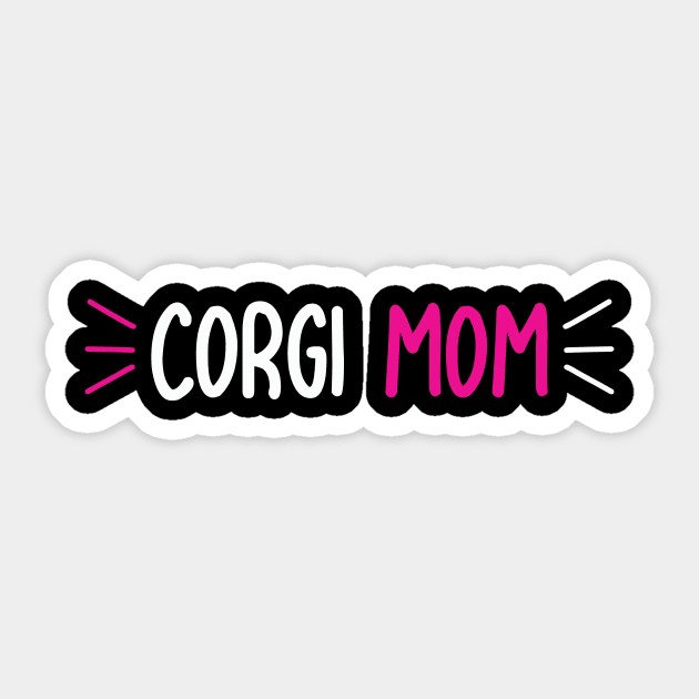 CORGI MOM,Gift for Mother, Gift for Women, Mom Christmas Gift, Mom Birthday Gift Sticker by CoApparel